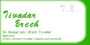 tivadar brech business card